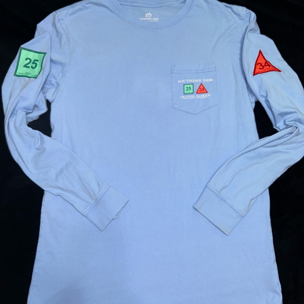 Southern Tide Channel Markers Long Sleeve Tee